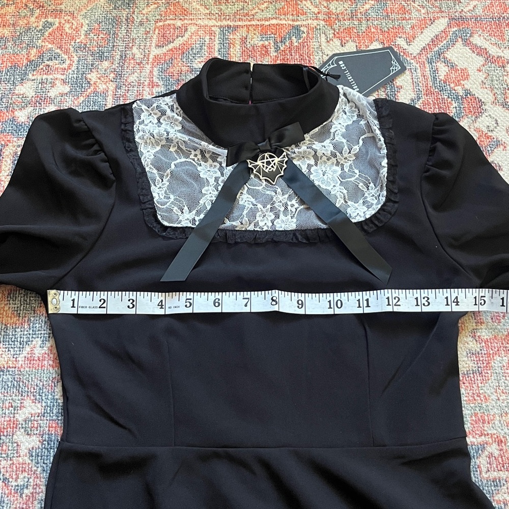 NWT The Grave Girls “Escape the Attic” mini dress, long sleeve by Dolls Kill - Picture 9 of 15